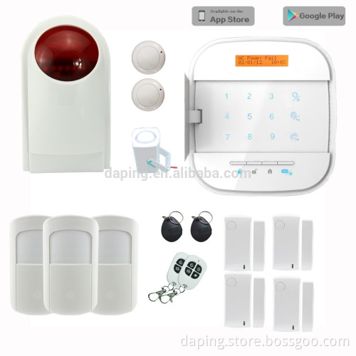 2.4G WiFi+GSM GPRS smart Home Security Alarm System IOS / Android Control